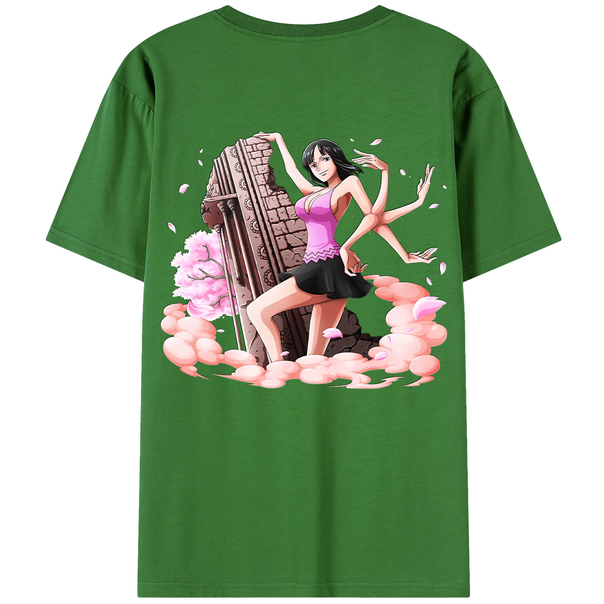 ワンピース ニコ・ロビン ONE PIECE Nico Robin レディース半袖Tシャツ(バックプリント)